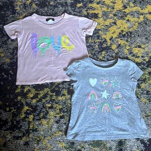 Denny’s x Lester’s Miss Popular & Gap tee shirt lot LOVE HEARTS STARS RAINBOWS